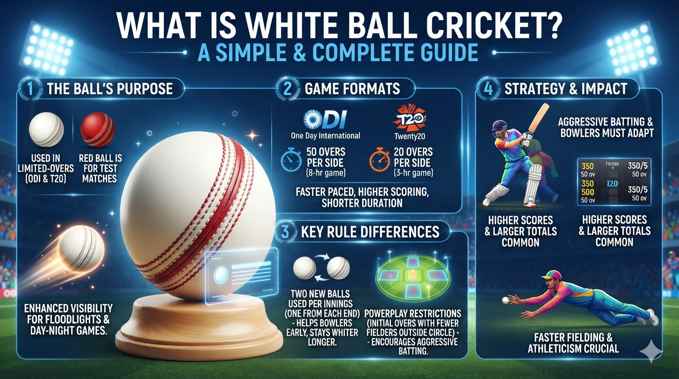 white ball cricket